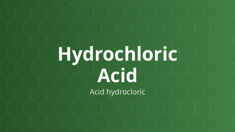 Hydrochloric Acid (Acid hydrocloric) – Chất acid hóa
