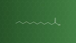Lauric Acid (Acid lauric (acid dodecanoic)) – Nhũ hóa, tăng thấm, tá dược trơn, diện hoạt – công thức cấu tạo