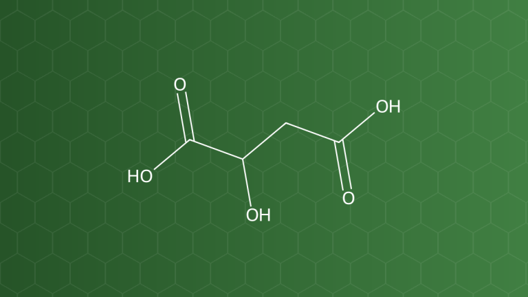 Malic Acid (Acid malic) – Acid hóa, tạo hương, chelat, đệm – công thức cấu tạo