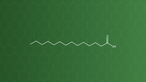 Myristic Acid (Acid myristic (acid tetradecanoic)) – Nhũ hóa, tăng thấm qua da, tá dược trơn – công thức cấu tạo