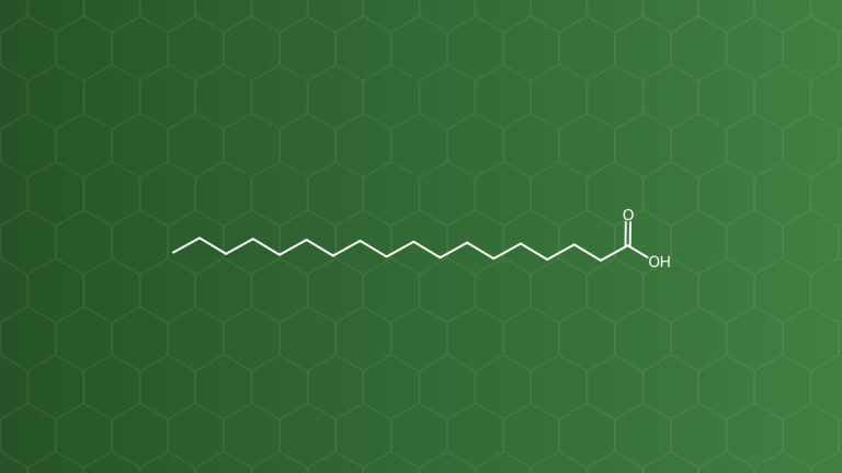 Stearic Acid (Acid stearic) – Tá dược trơn, nhũ hóa, hòa tan – công thức cấu tạo