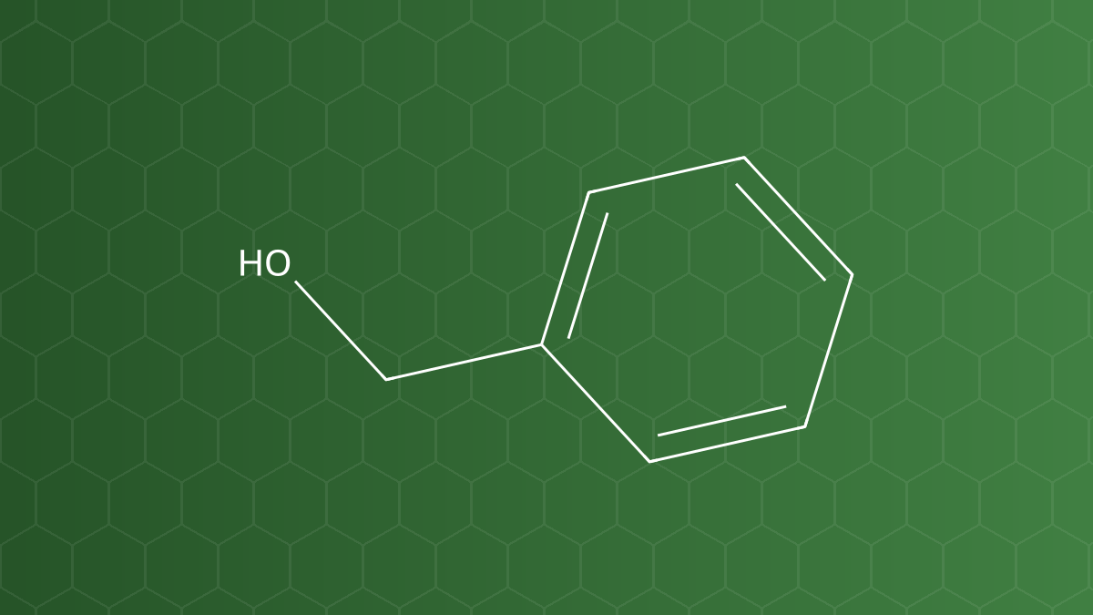 Benzyl Alcohol (Alcol benzylic) – Chất bảo quản, dung môi, sát khuẩn – công thức cấu tạo