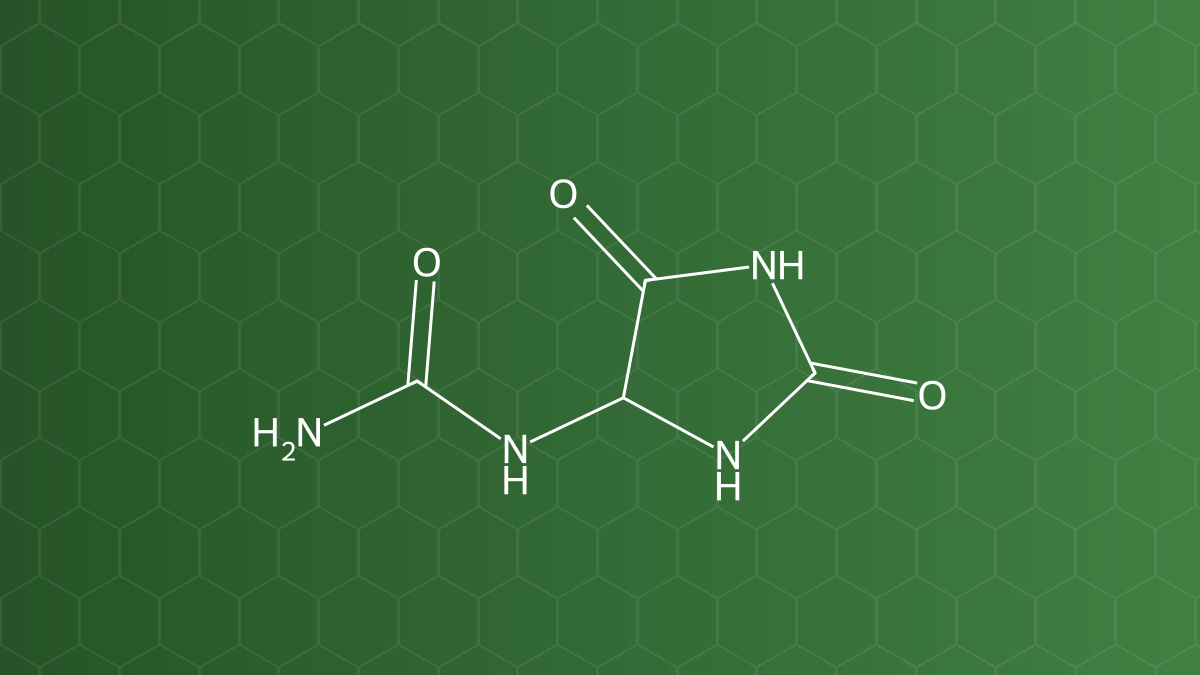 Allantoin – Chất làm dịu, dưỡng da – công thức cấu tạo