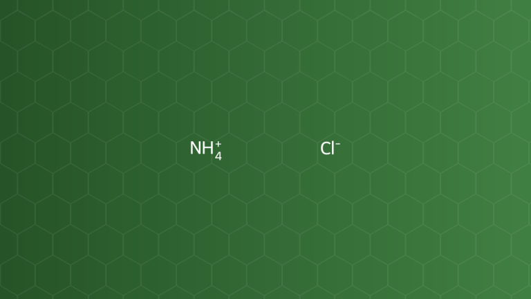 Ammonium Chloride (Amoni clorid) – Chất acid hóa – công thức cấu tạo