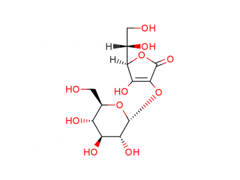 Công thức cấu tạo Ascorbyl Glucoside (AA2G) – nguyên liệu mỹ phẩm làm sáng da