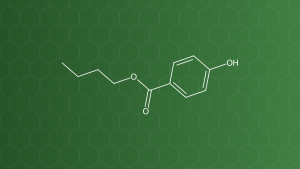 Butylparaben (Butyl 4-hydroxybenzoat) – Chất bảo quản kháng khuẩn – công thức cấu tạo