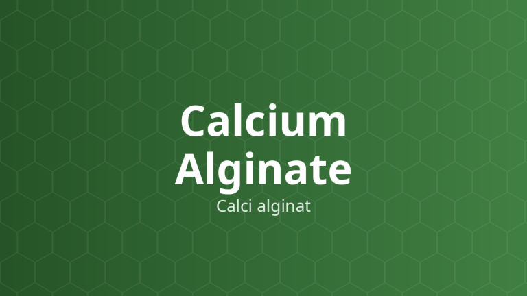 Calcium Alginate (Calci alginat) – Tá dược rã, tạo gel, làm đặc, ổn định