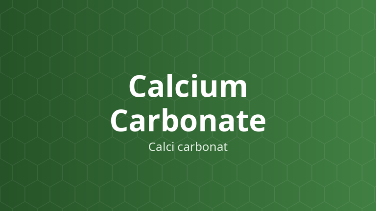Calcium Carbonate (Calci carbonat) – Tá dược độn, chất đệm, làm đục, bao đường