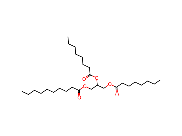 Công thức cấu tạo Caprylic/Capric Triglyceride (Myritol 318)