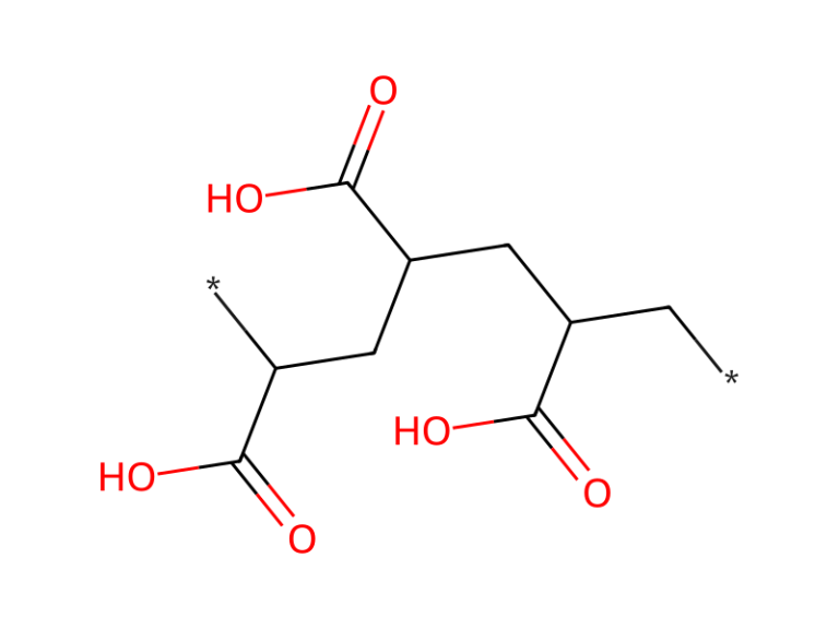 Công thức cấu tạo Carbomer (Polyacrylic acid)