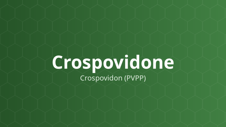 Crospovidone (Crospovidon (PVPP)) – Tá dược rã viên nén, tăng hòa tan