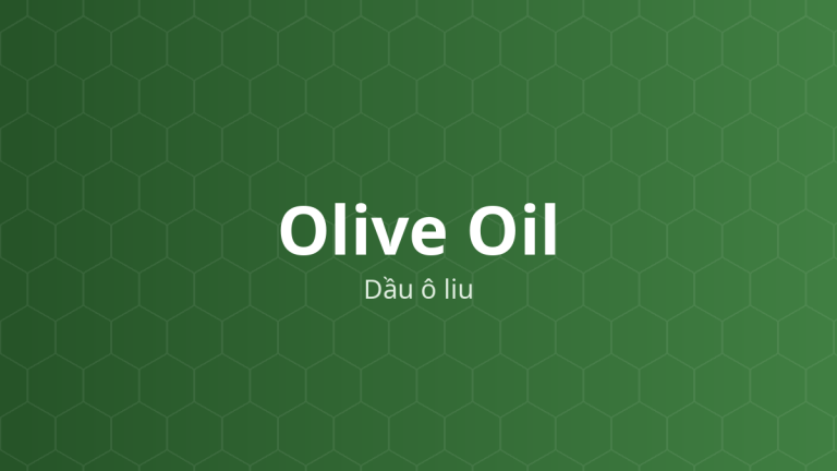 Olive Oil (Dầu ô liu) – Chất dẫn dầu