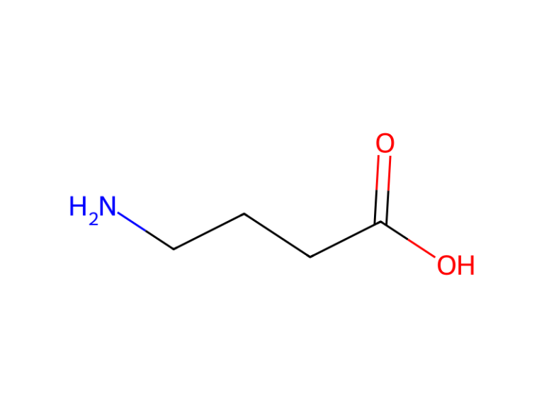 Công thức cấu tạo GABA (Gamma Aminobutyric Acid) – nguyên liệu