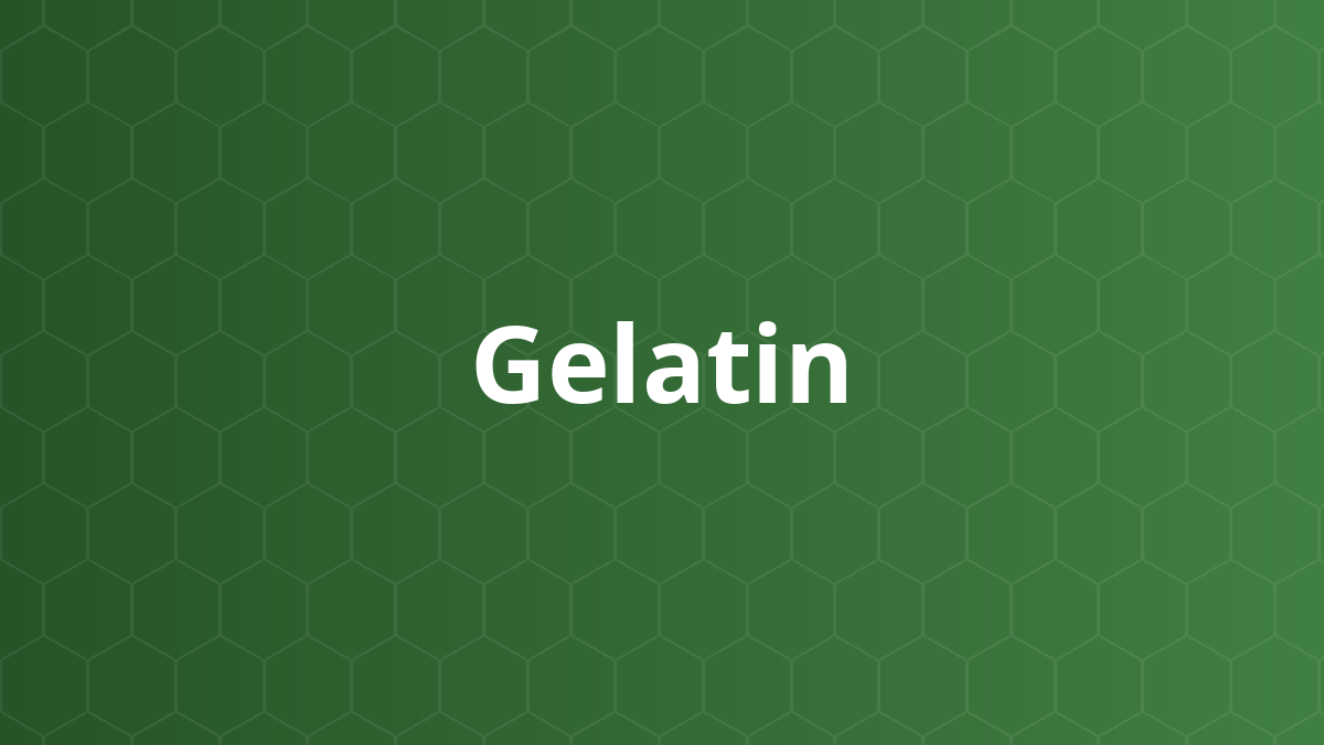 Gelatin (Gelatin) – Vỏ nang, tạo màng, tạo gel, tá dược dính