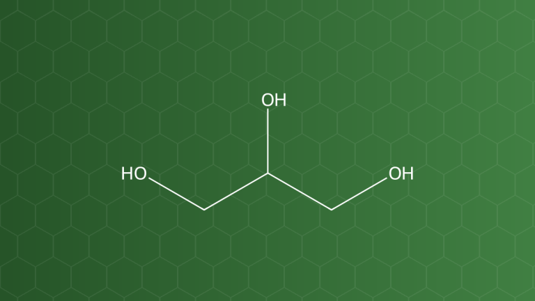 Glycerin (Glycerin (glycerol)) – Dung môi, giữ ẩm, làm mềm, hóa dẻo, tạo ngọt, bảo quản – công thức cấu tạo
