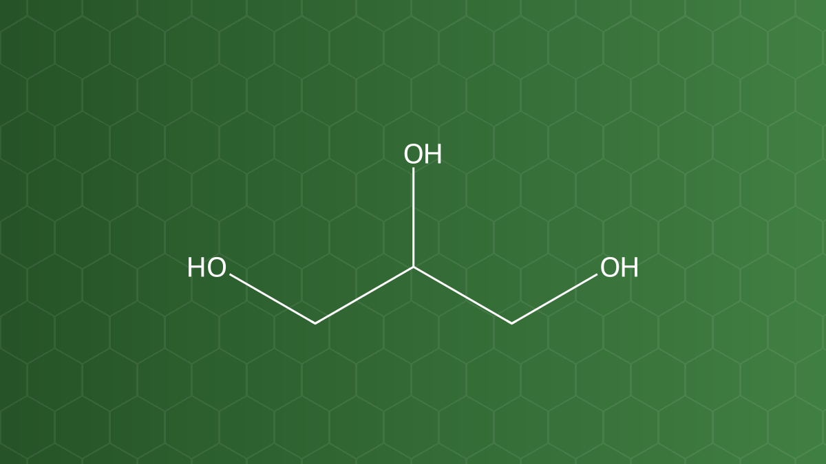 Glycerin (Glycerin (glycerol)) – Dung môi, giữ ẩm, làm mềm, hóa dẻo, tạo ngọt, bảo quản – công thức cấu tạo