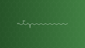 Glyceryl Monostearate (Glyceryl monostearat (GMS)) – Làm mềm, nhũ hóa, ổn định, tá dược trơn, giải phóng kéo dài – công thức cấu tạo