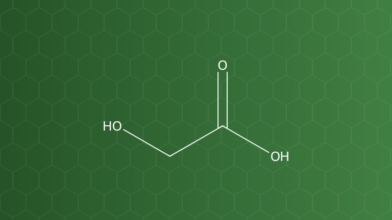 Glycolic acid (Acid glycolic) – Alpha-hydroxy acid (AHA) – công thức cấu tạo