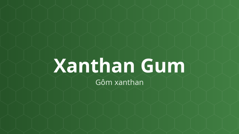 Xanthan Gum (Gôm xanthan) – Gây treo, ổn định, tăng độ nhớt