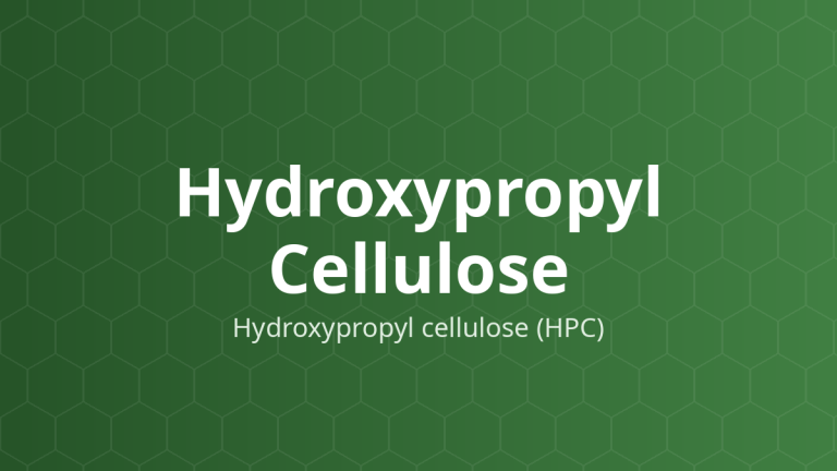Hydroxypropyl Cellulose (Hydroxypropyl cellulose (HPC)) – Tá dược dính, bao phim, cốt giải phóng kéo dài, làm đặc