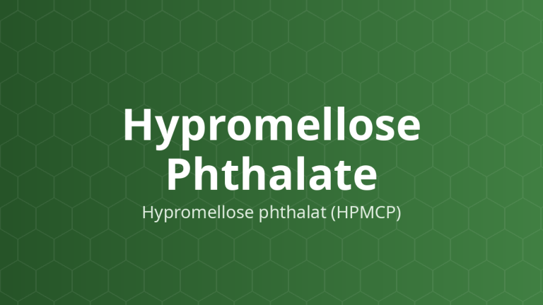 Hypromellose Phthalate (Hypromellose phthalat (HPMCP)) – Tá dược bao tan ruột, che vị