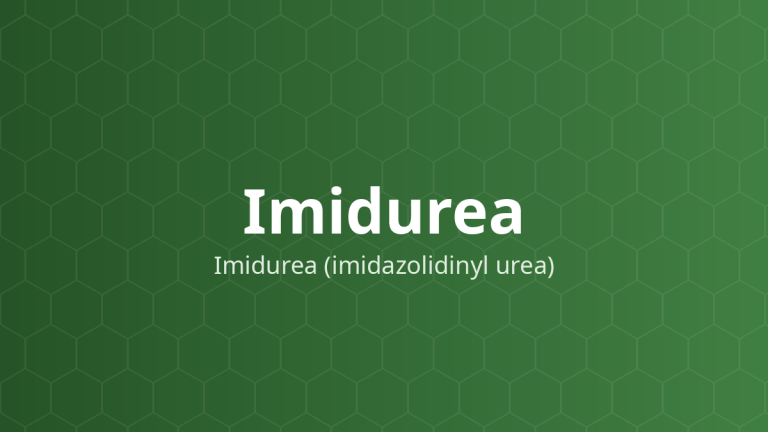 Imidurea (Imidurea (imidazolidinyl urea)) – Chất bảo quản kháng khuẩn