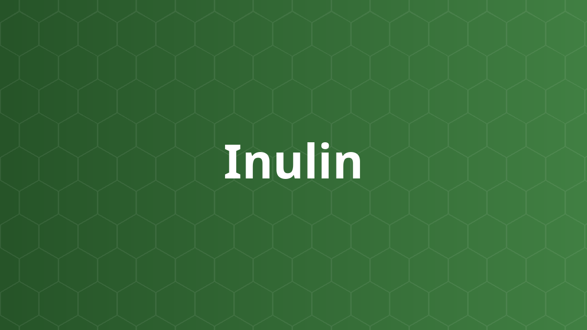 Inulin (Inulin) – Tá dược dính, tạo ngọt, ổn định protein