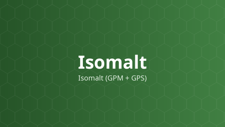 Isomalt (Isomalt (GPM + GPS)) – Tạo ngọt, tá dược độn, nền kẹo thuốc, bao