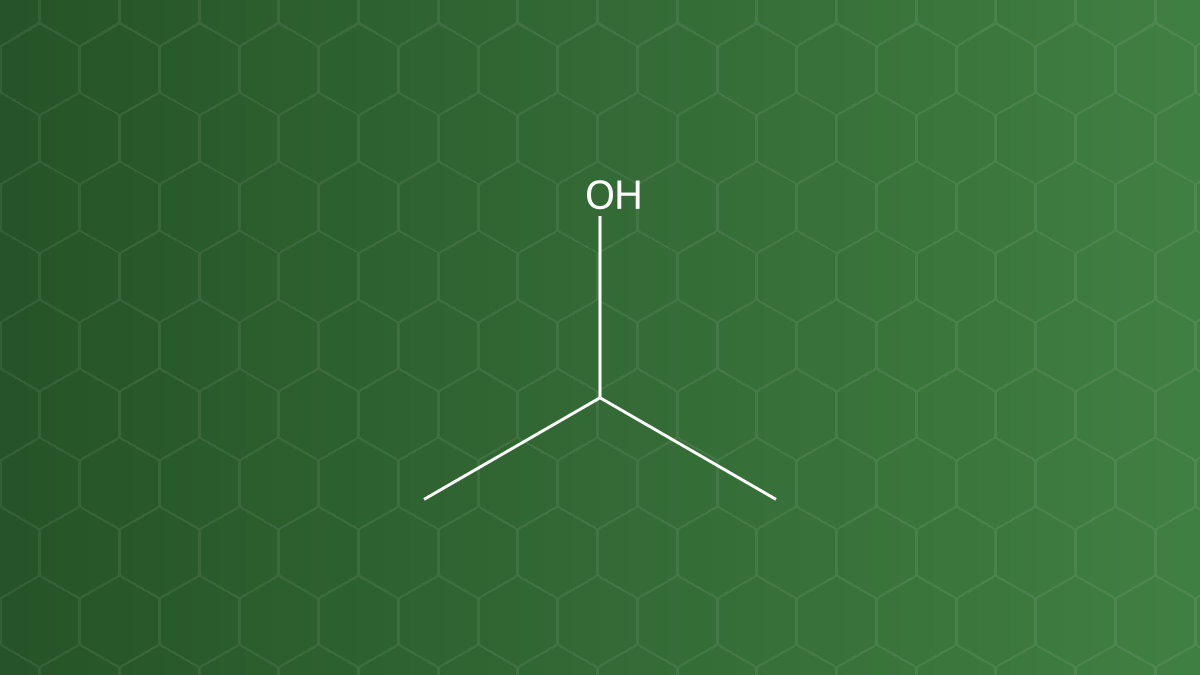 Isopropyl Alcohol (Isopropanol (IPA)) – Dung môi, chất sát khuẩn – công thức cấu tạo