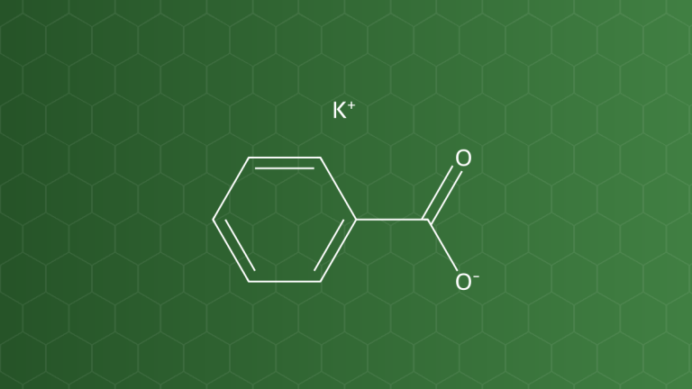 Potassium Benzoate (Kali benzoat) – Chất bảo quản, tá dược trơn – công thức cấu tạo