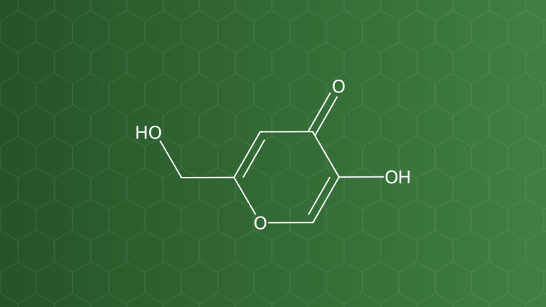 Kojic acid (Acid kojic) – Chất làm sáng da – công thức cấu tạo