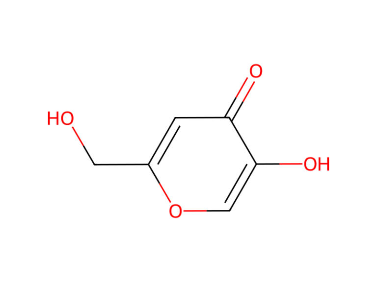 Công thức cấu tạo Kojic Acid – nguyên liệu