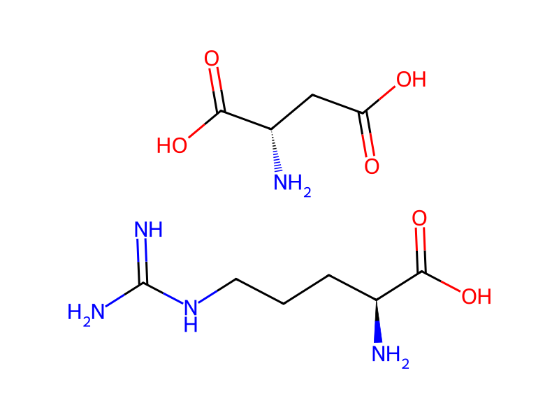 Công thức cấu tạo L-Arginine L-Aspartate