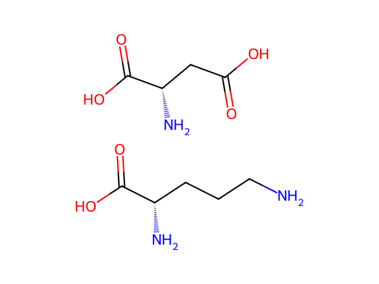 Công thức cấu tạo L-Ornithine L-Aspartate