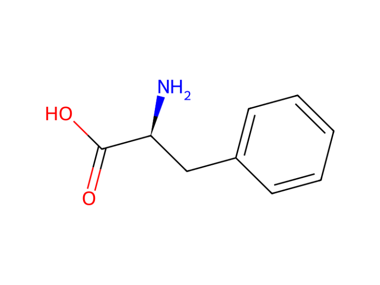 Công thức cấu tạo L-Phenylalanine – nguyên liệu