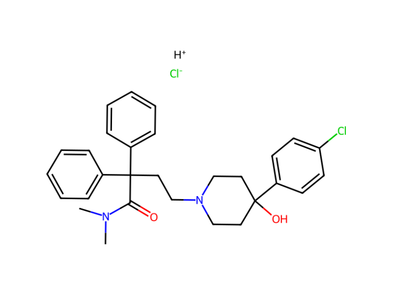 Công thức cấu tạo Loperamide Hydrochloride – nguyên liệu