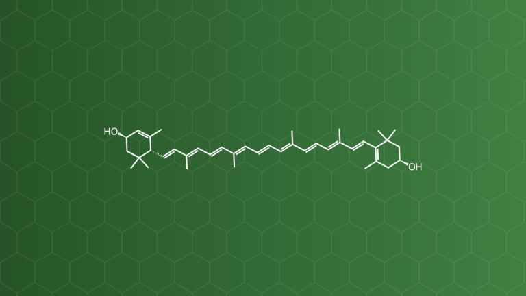 Lutein (Lutein – zeaxanthin) – Carotenoid (xanthophyll) – công thức cấu tạo