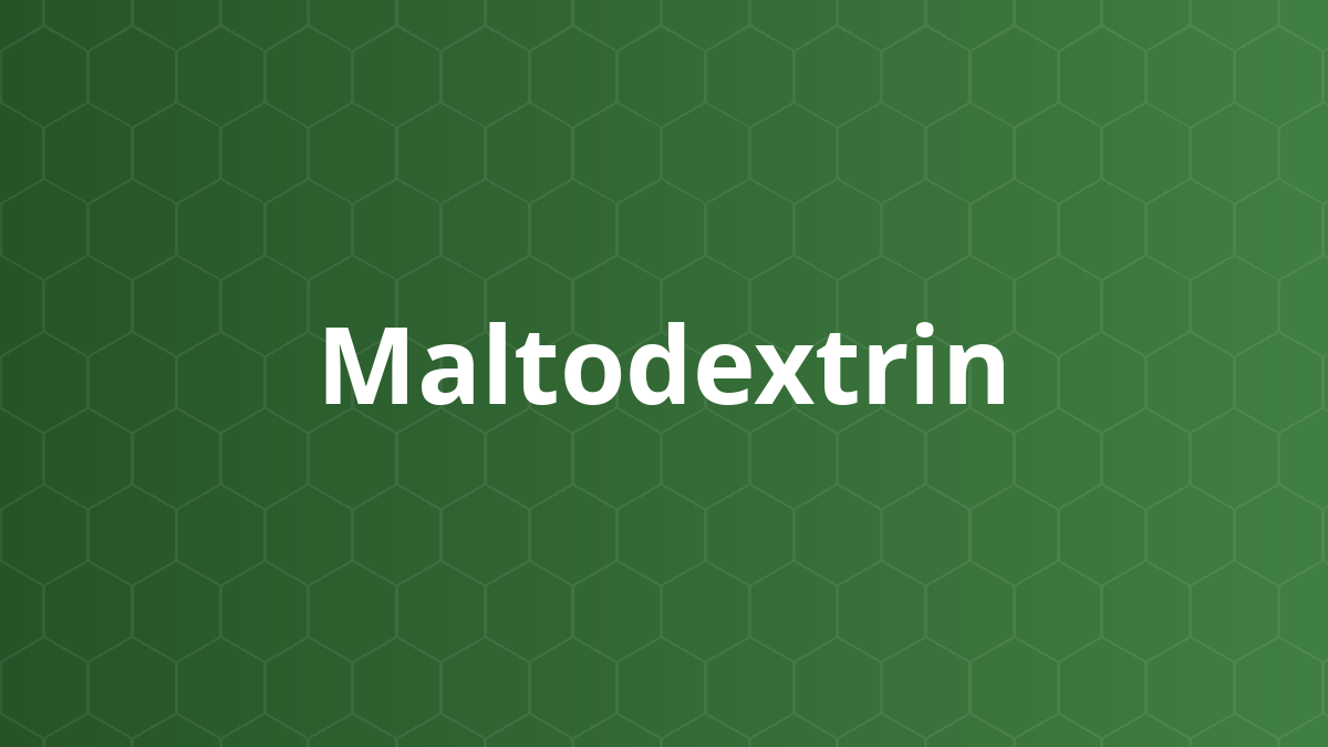 Maltodextrin (Maltodextrin) – Tá dược dính, độn, bao, tăng độ nhớt