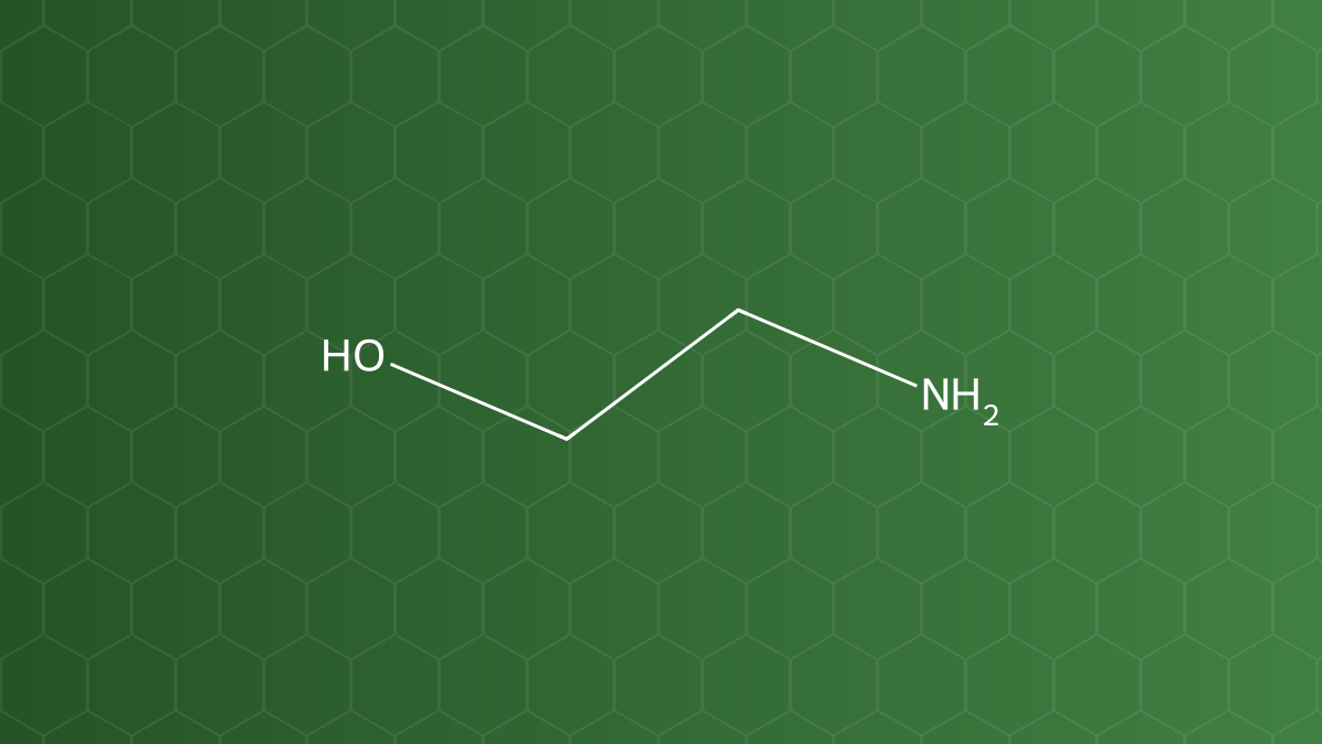 Monoethanolamine (Monoethanolamin) – Chất kiềm hóa, chất nhũ hóa – công thức cấu tạo