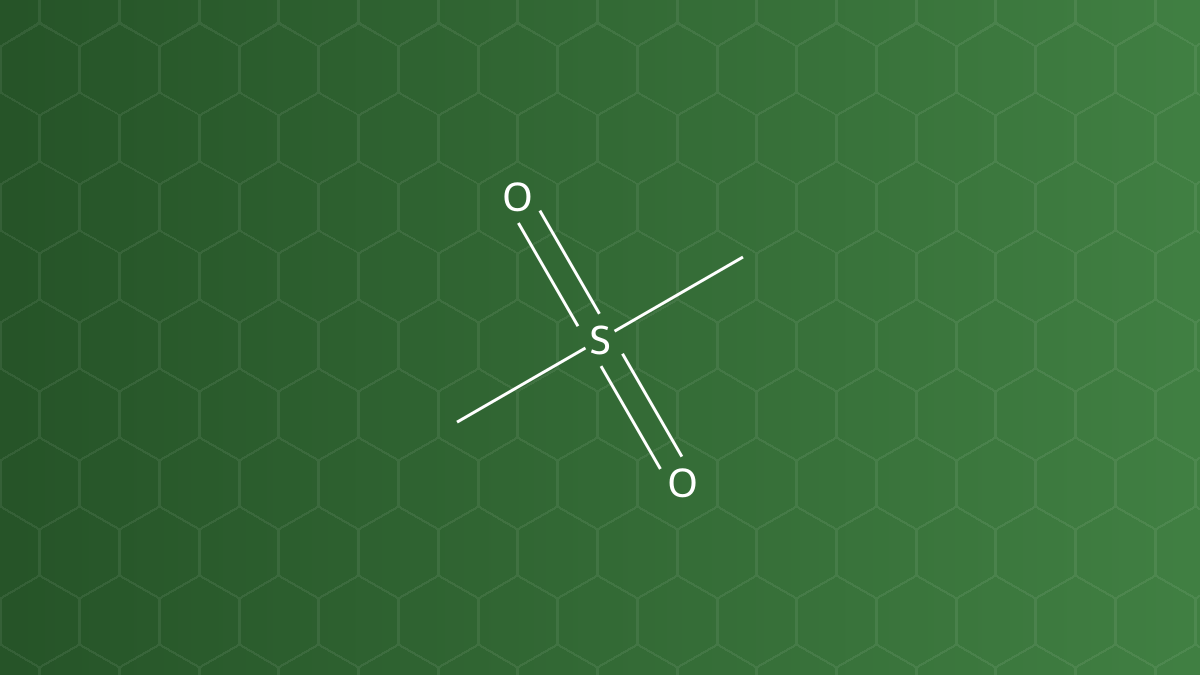 Methylsulfonylmethane (MSM, dimethyl sulfon) – Hợp chất lưu huỳnh hữu cơ – công thức cấu tạo