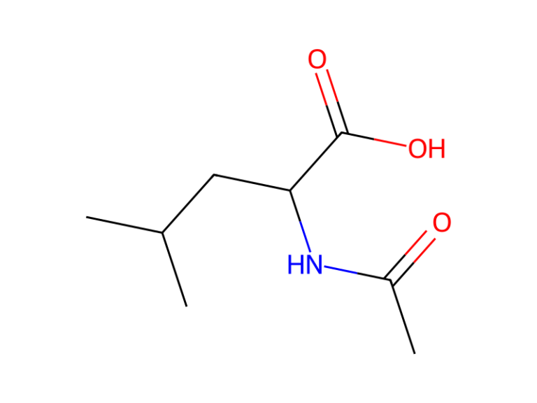 Công thức cấu tạo N-Acetyl DL-Leucine – nguyên liệu