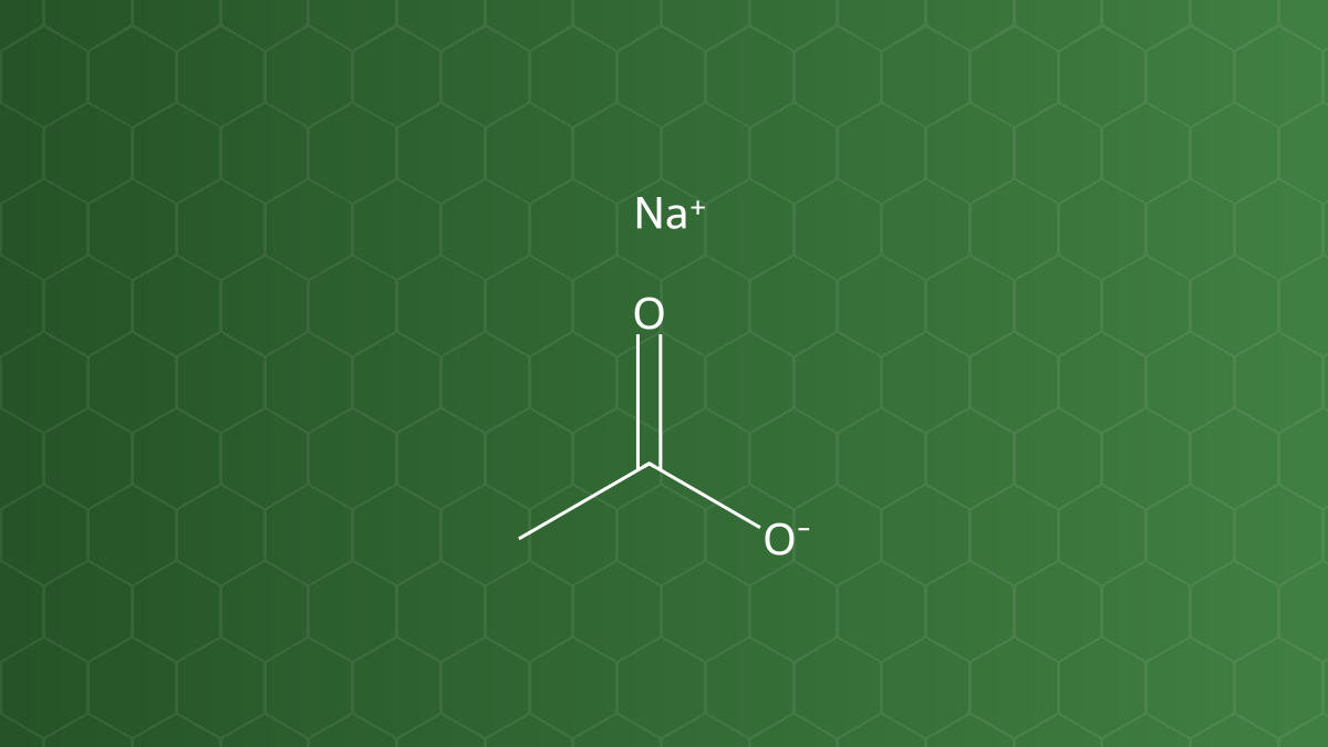 Sodium Acetate (Natri acetat) – Chất đệm, bảo quản, ổn định – công thức cấu tạo