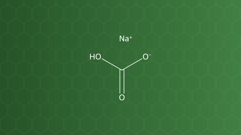 Sodium Bicarbonate (Natri bicarbonat) – Nguồn CO₂ viên sủi, kiềm hóa, đệm – công thức cấu tạo
