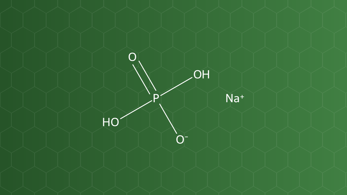 Sodium Phosphate, Monobasic (Natri dihydrophosphat) – Chất đệm, nhũ hóa, cô lập ion – công thức cấu tạo