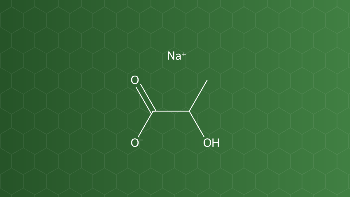 Sodium Lactate (Natri lactat) – Chất đệm, giữ ẩm, bảo quản – công thức cấu tạo