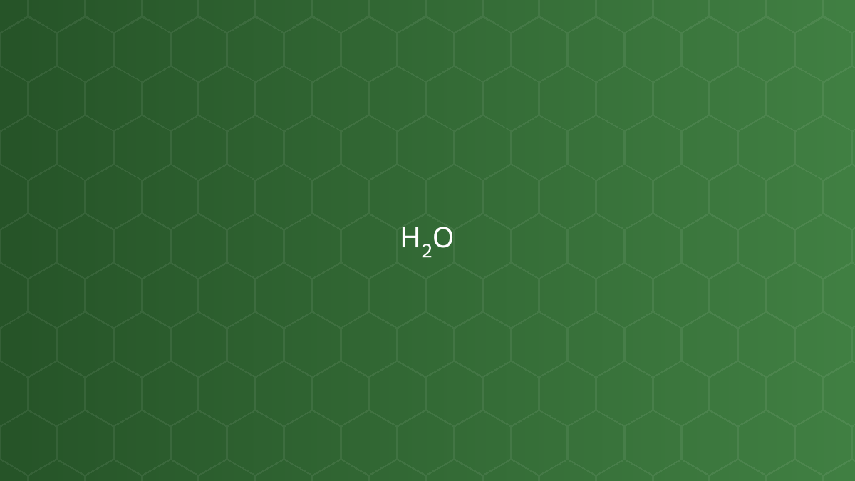 Water (Nước dược dụng (H₂O)) – Dung môi, chất dẫn – công thức cấu tạo