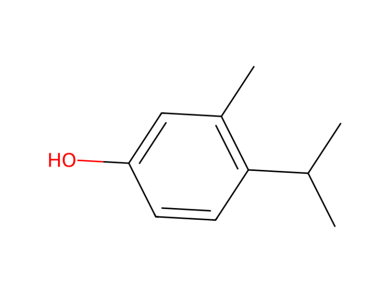Công thức cấu tạo o-Cymen-5-ol (ParbFree IPMP) – nguyên liệu