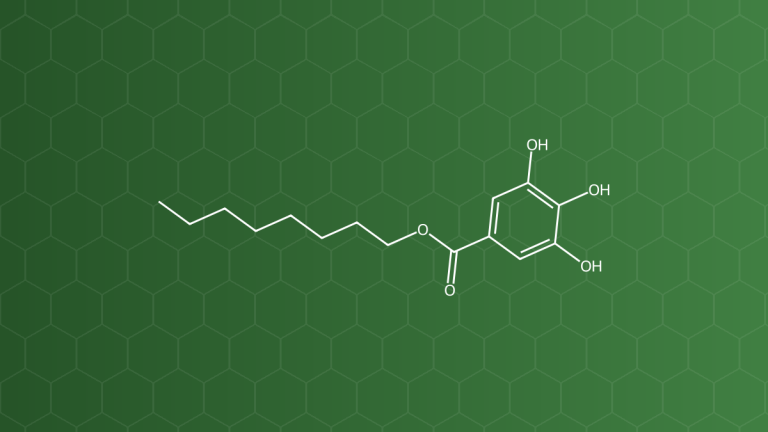 Octyl Gallate (Octyl gallat) – Chất chống oxy hóa – công thức cấu tạo