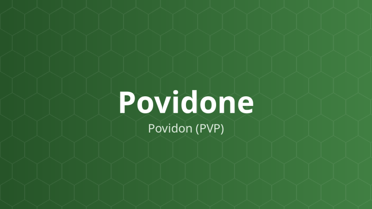 Povidone (Povidon (PVP)) – Tá dược dính, tăng hòa tan, tạo hỗn dịch
