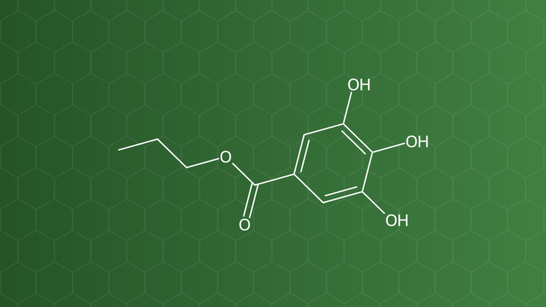 Propyl Gallate (Propyl gallat) – Chất chống oxy hóa – công thức cấu tạo